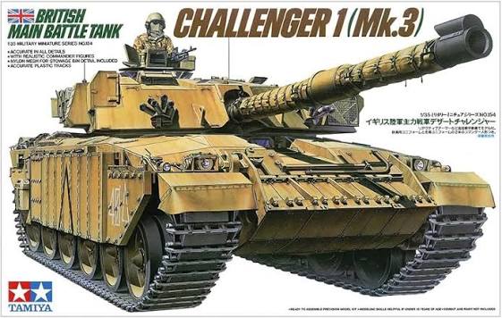 Tamiya 1/35 Military Miniature Series No.154 - BRITISH MAIN BATTLE TANK CHALLENGER 1 (Mk.3) - Wild Willy