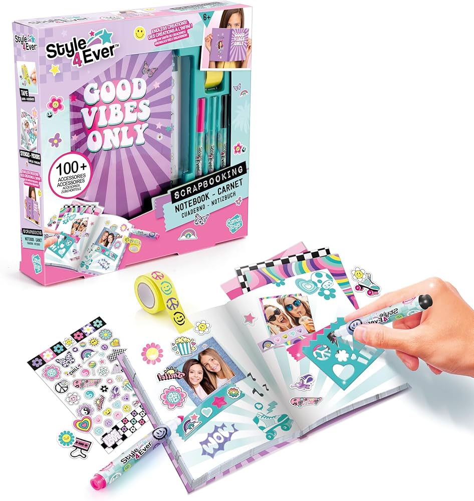 Canal Toys Style 4 Ever Scrabooking Notebook 100+ Accessories - Wild Willy
