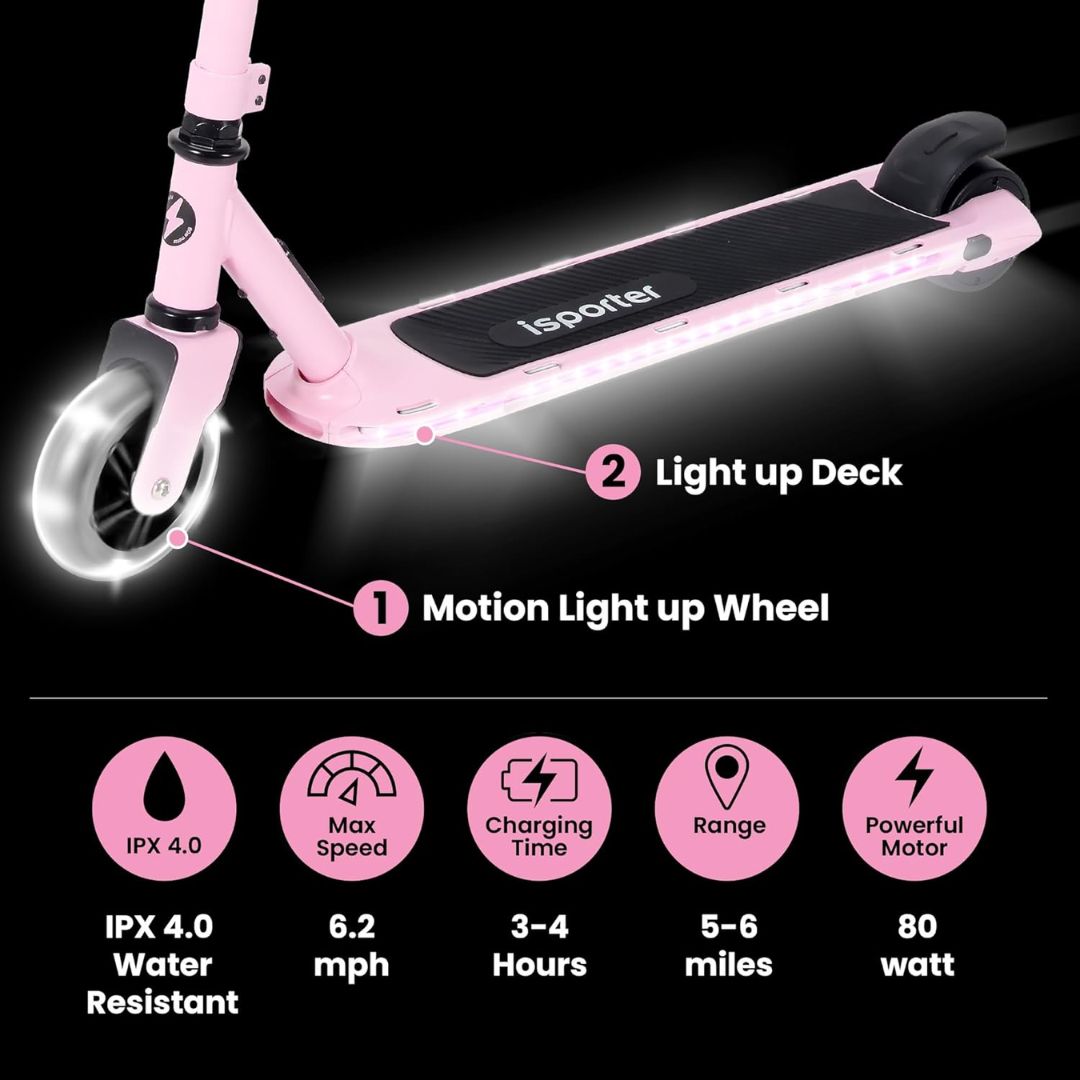 ISPORTER G2 Electric Scooter Pink - Wild Willy