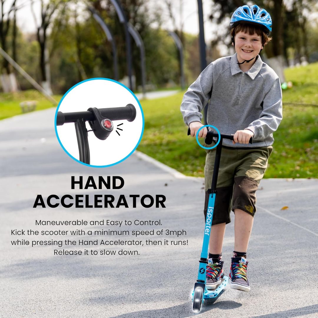 Isporter G2 Electric Scooter Blue - Wild Willy