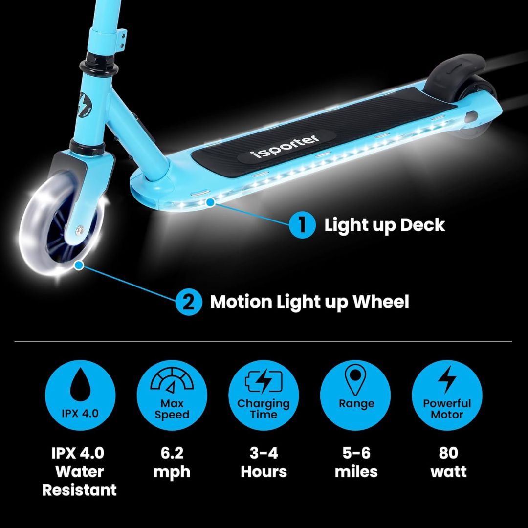 Isporter G2 Electric Scooter Blue - Wild Willy