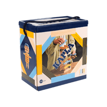 KAPLA 120 Plank Set - Natural, Light Blue, Yellow, Green