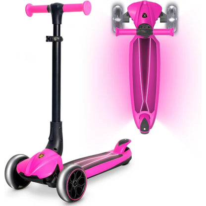 KICK N ROLL 3 Wheels Foldable Ferrari Style Scooter