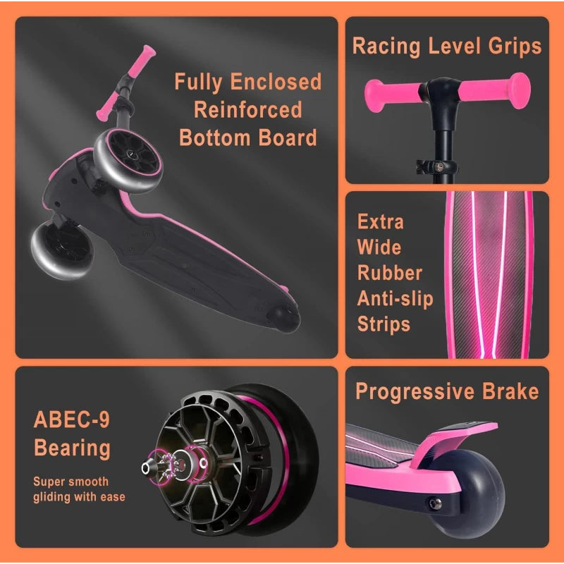 KICK N ROLL 3 Wheels Foldable Ferrari Style Scooter