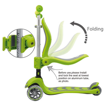 KICK N ROLL 3 Wheels Foldable New Lamborghini Style Glowing Deck