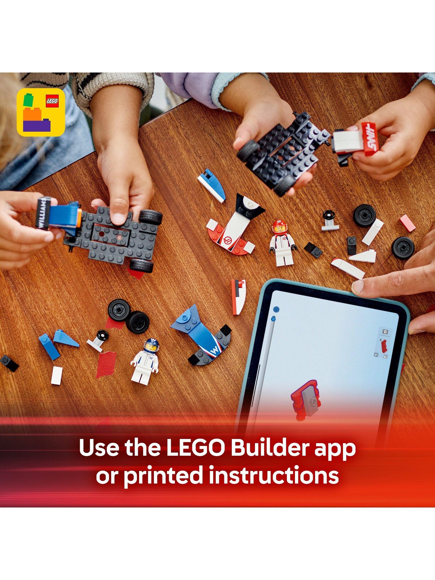 LEGO CITY F1 Williams Racing & Haas F1 Race Car - Wild Willy