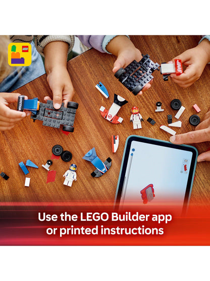 LEGO CITY F1 Williams Racing & Haas F1 Race Car - Wild Willy