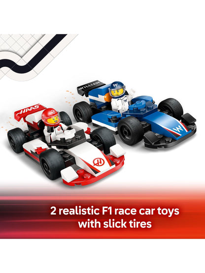 LEGO CITY F1 Williams Racing & Haas F1 Race Car - Wild Willy