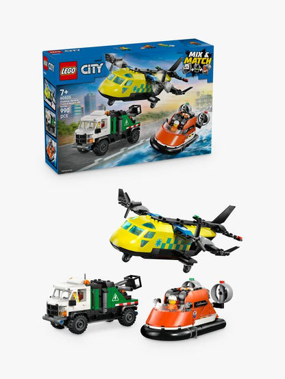 LEGO City Airplane, Service Truck & Hovercraft Remix