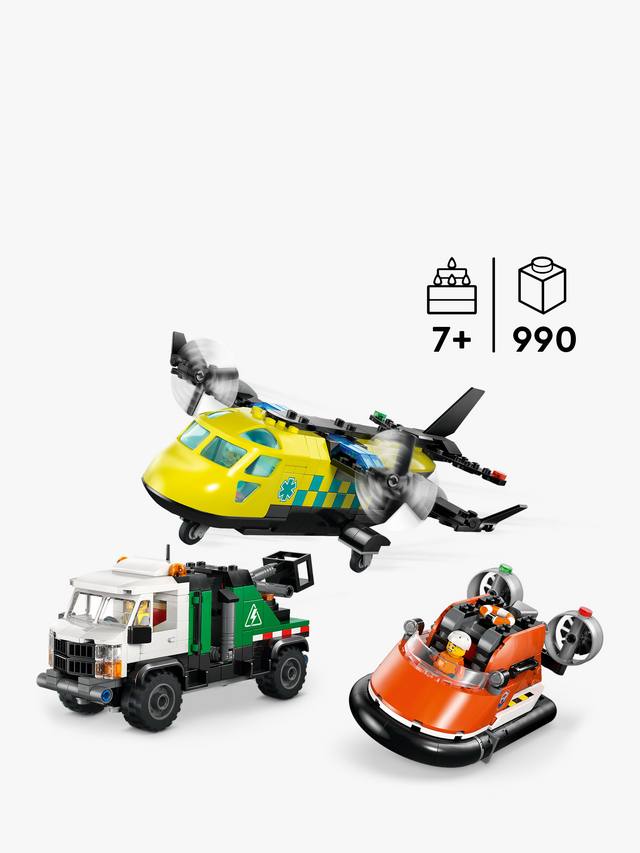 LEGO City Airplane, Service Truck & Hovercraft Remix