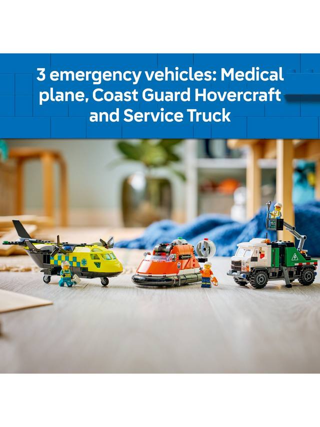 LEGO City Airplane, Service Truck & Hovercraft Remix