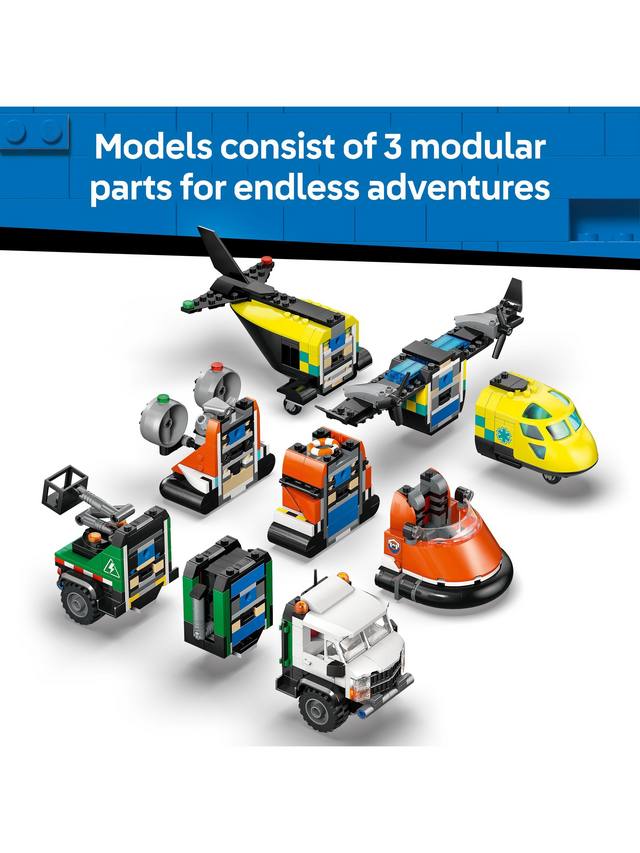 LEGO City Airplane, Service Truck & Hovercraft Remix