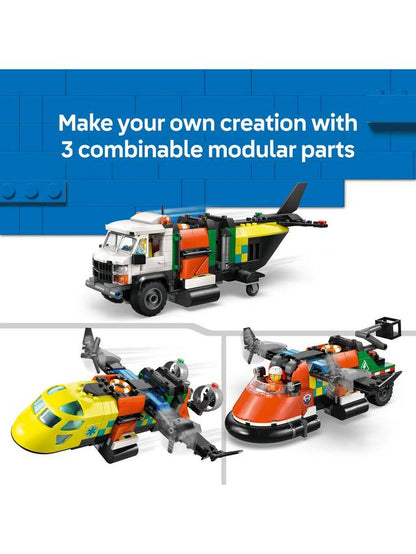 LEGO City Airplane, Service Truck & Hovercraft Remix
