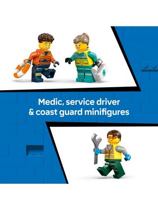 LEGO City Airplane, Service Truck & Hovercraft Remix