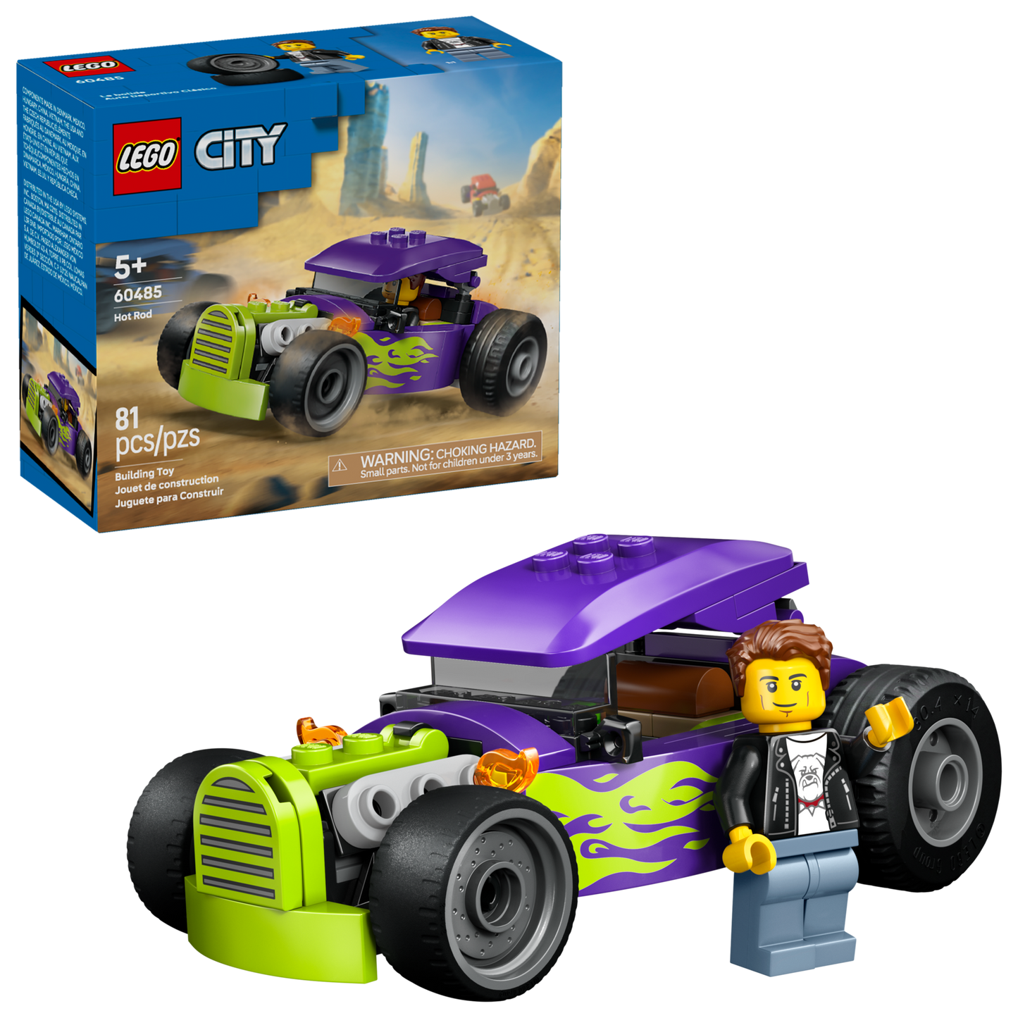 LEGO City Great Vehicles vs. Hot Rod 60485