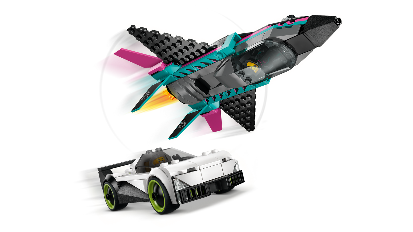 LEGO City Jet vs Car 60489