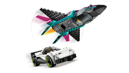 LEGO City Jet vs Car 60489