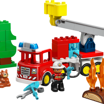 LEGO DUPLO Fire Engine with Hose & Firefighter 10473