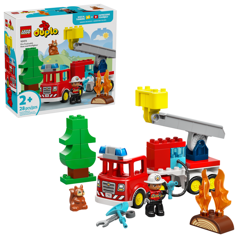 LEGO DUPLO Fire Engine with Hose & Firefighter 10473