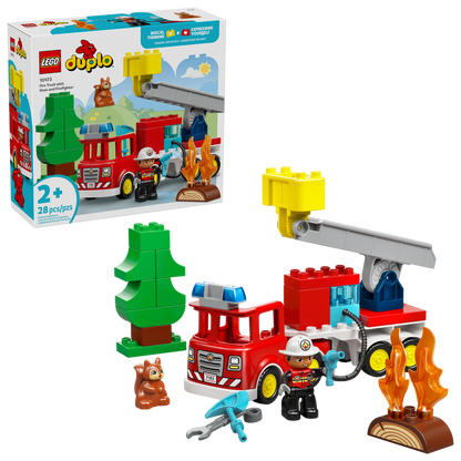 LEGO DUPLO Fire Engine with Hose & Firefighter 10473