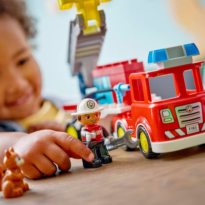 LEGO DUPLO Fire Engine with Hose & Firefighter 10473