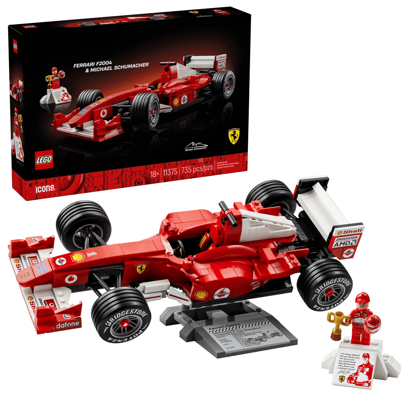 LEGO Icons Ferrari F2004 Michael Schumacher 11375