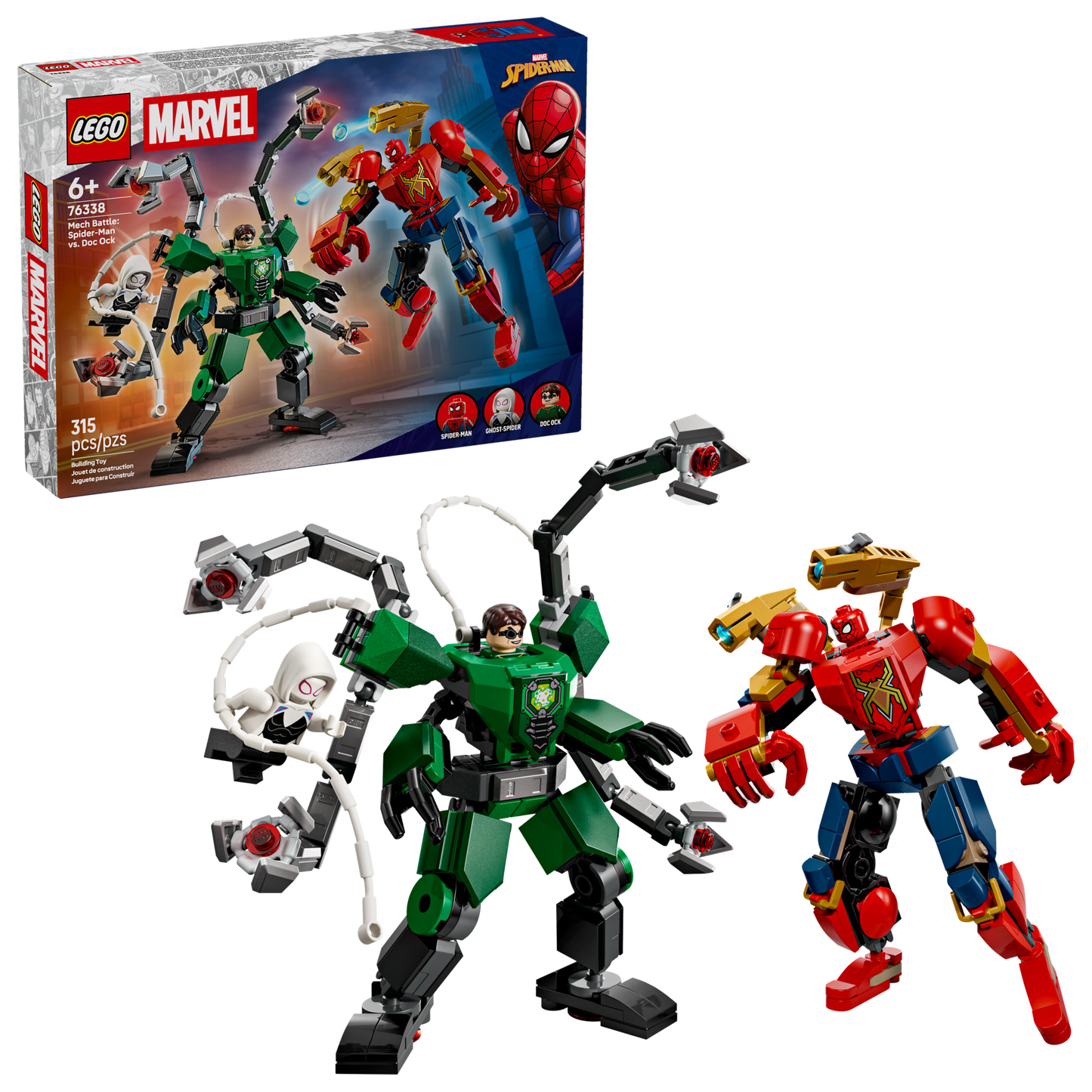 LEGO Marvel Mech Battle Spider-Man vs. Doc Ock 76338