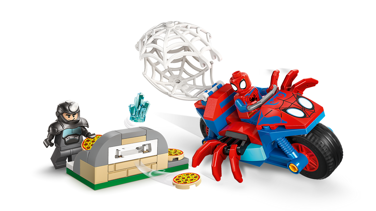 LEGO Marvel Spidey On His Motorcycle VS Rhino 11206