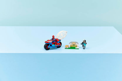 LEGO Marvel Spidey On His Motorcycle VS Rhino 11206