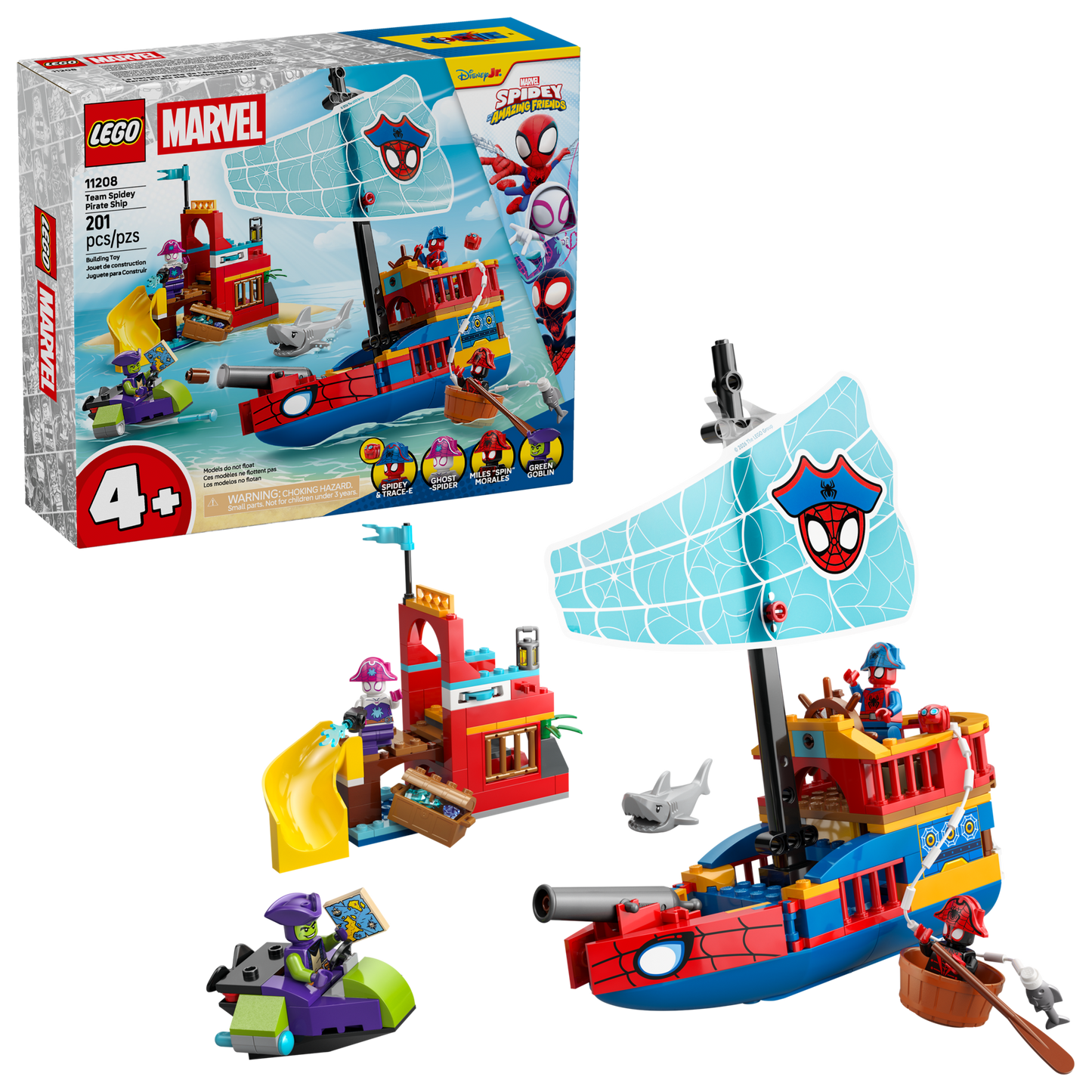 LEGO Marvel Spidey Pirate Ship 11208