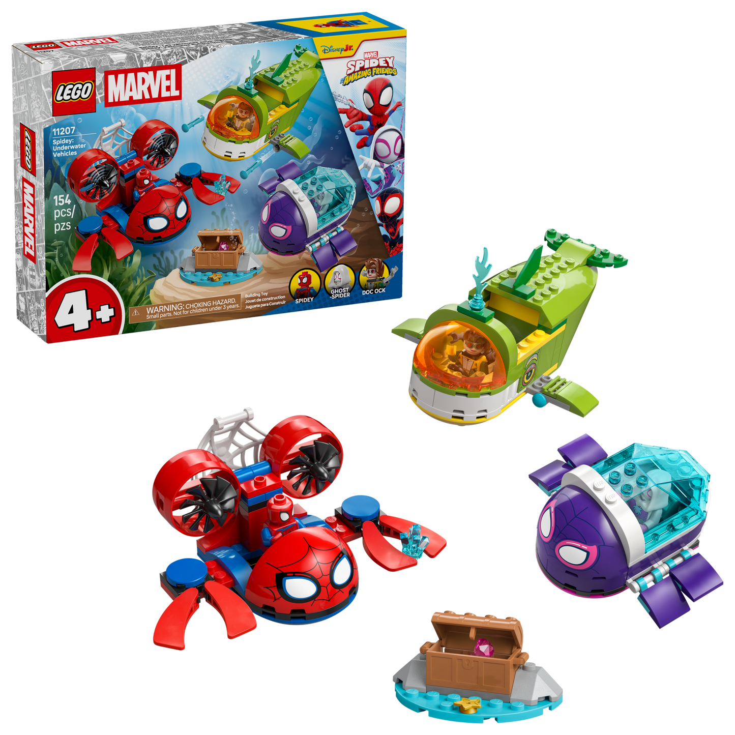 LEGO Marvel Spidey Underwater Vehicles 11207