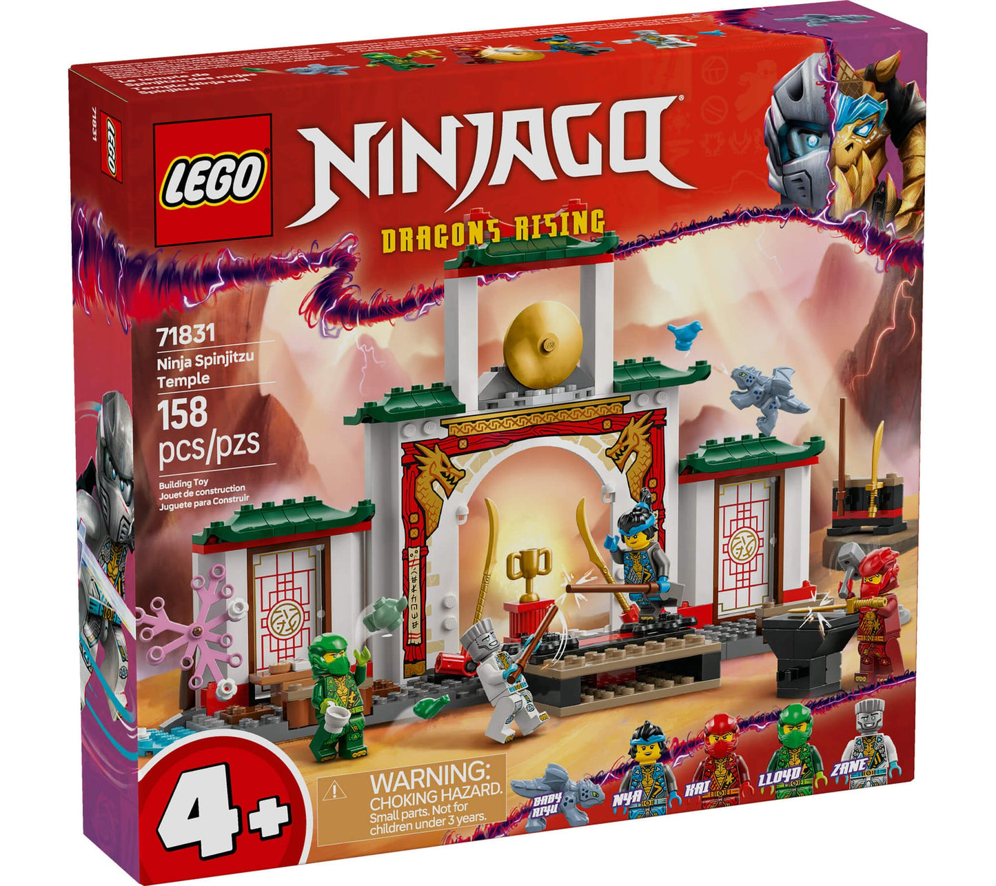 LEGO Ninjago Dragon Rising Ninja Spinjitzu Temple 71831