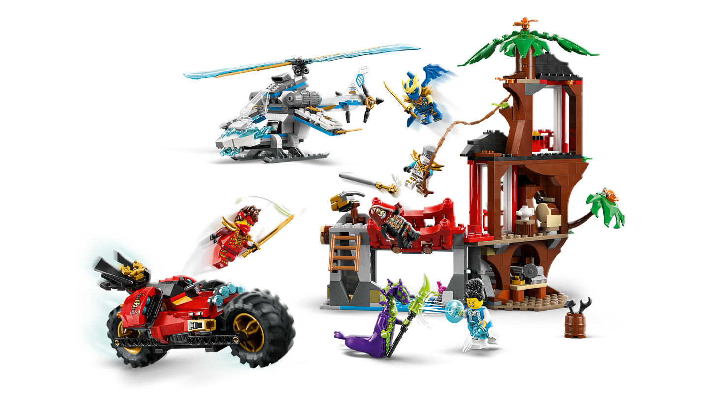 LEGO Ninjago Dragon Rising Ninja Vehicle Tree House Battle 71857