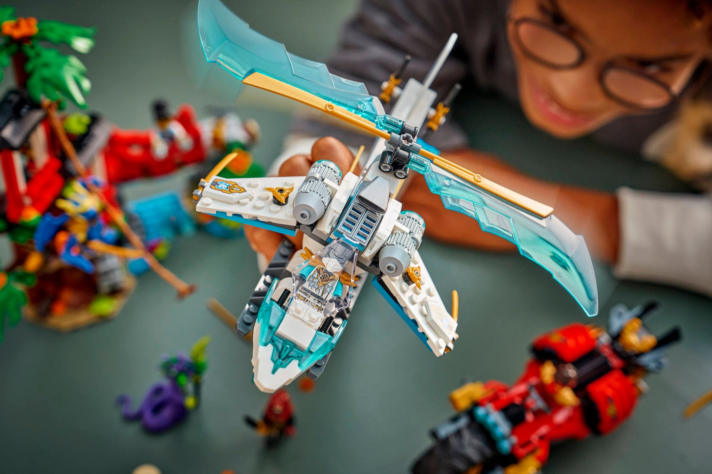 LEGO Ninjago Dragon Rising Ninja Vehicle Tree House Battle 71857