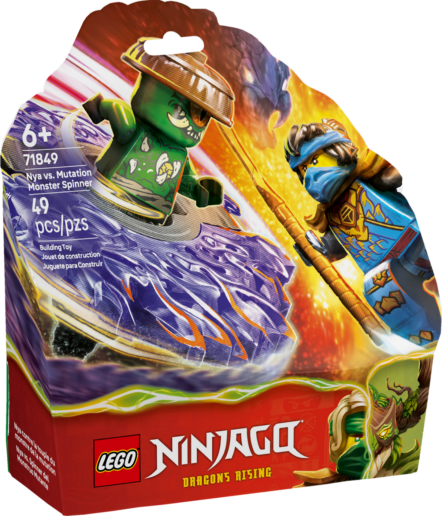 LEGO Ninjago Dragons Rising Nya Vs Mutation Monster Spinner 71849