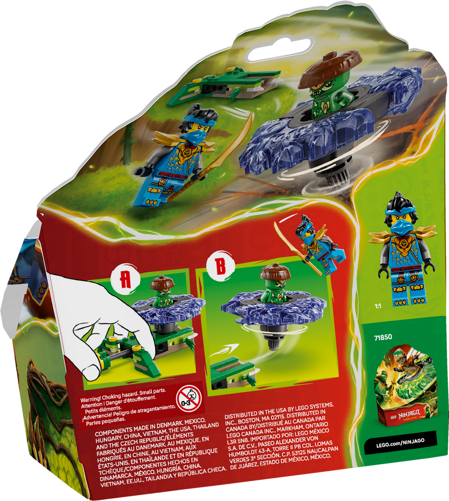 LEGO Ninjago Dragons Rising Nya Vs Mutation Monster Spinner 71849