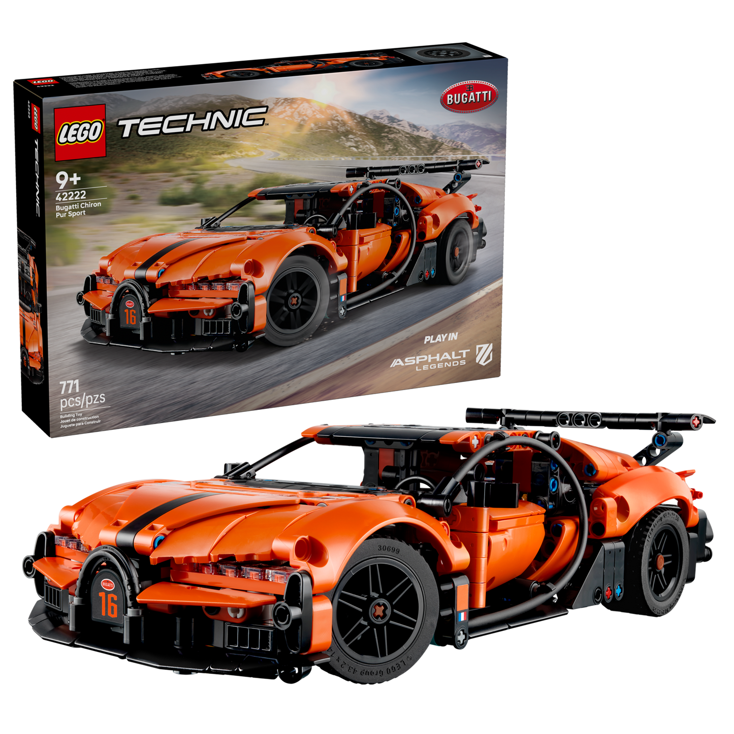 LEGO Technic Bugatti Chiron Pur Sport 42222