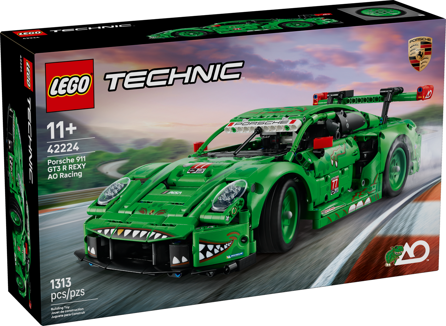 LEGO Technic Porsche 911 GT3 R Rexy AO Racing 42224