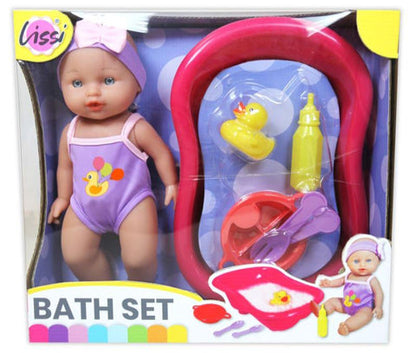 LISSI  BABY DOLL BATH AND ACCESSORIES 28CM