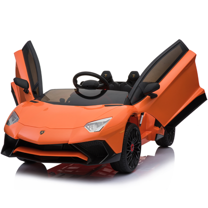 Lamborghini 12V 2 Motors Ride On Car Orange or Red