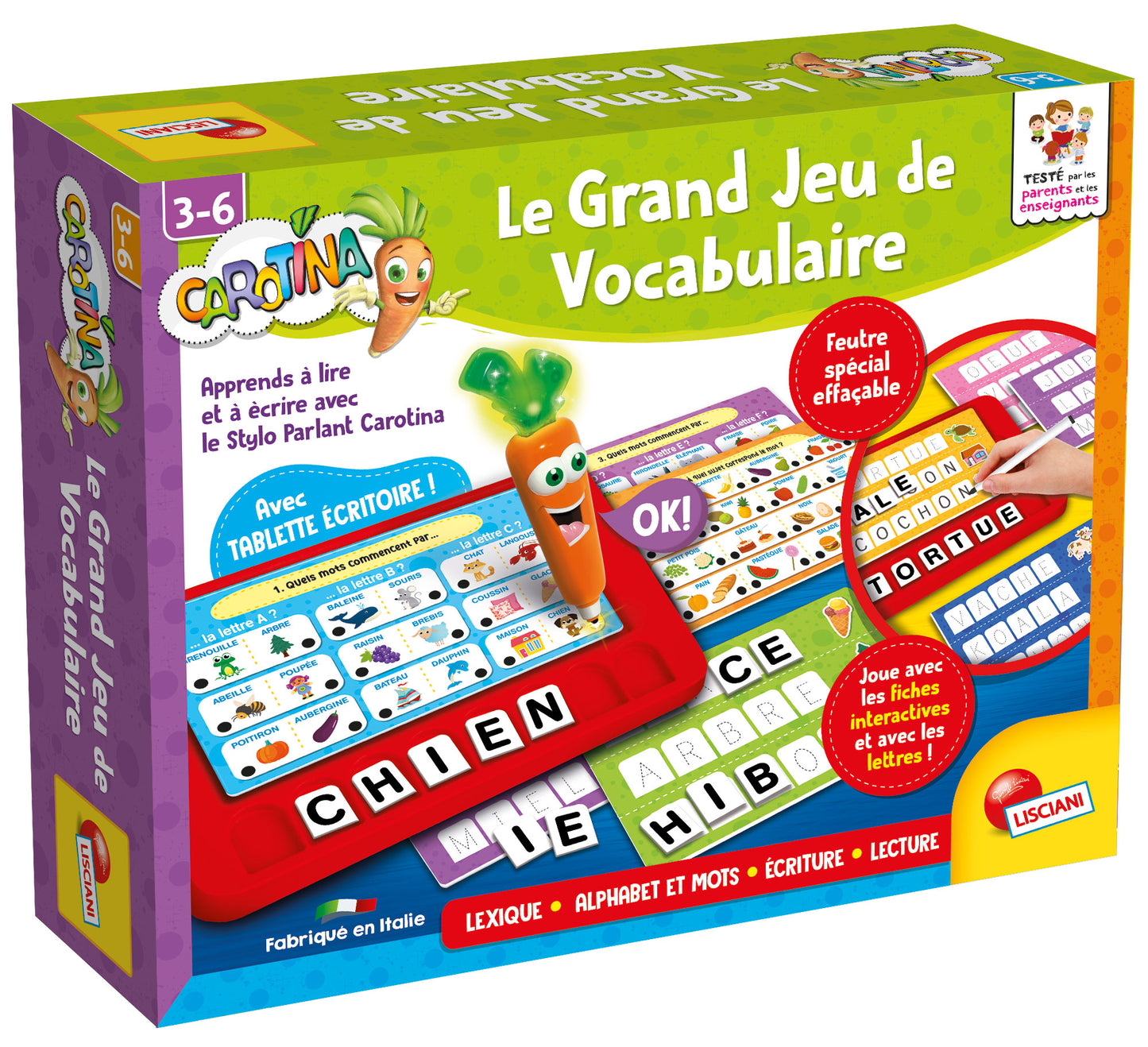 Lisciani Carotina Le Grand Jeu De Vocabulaire