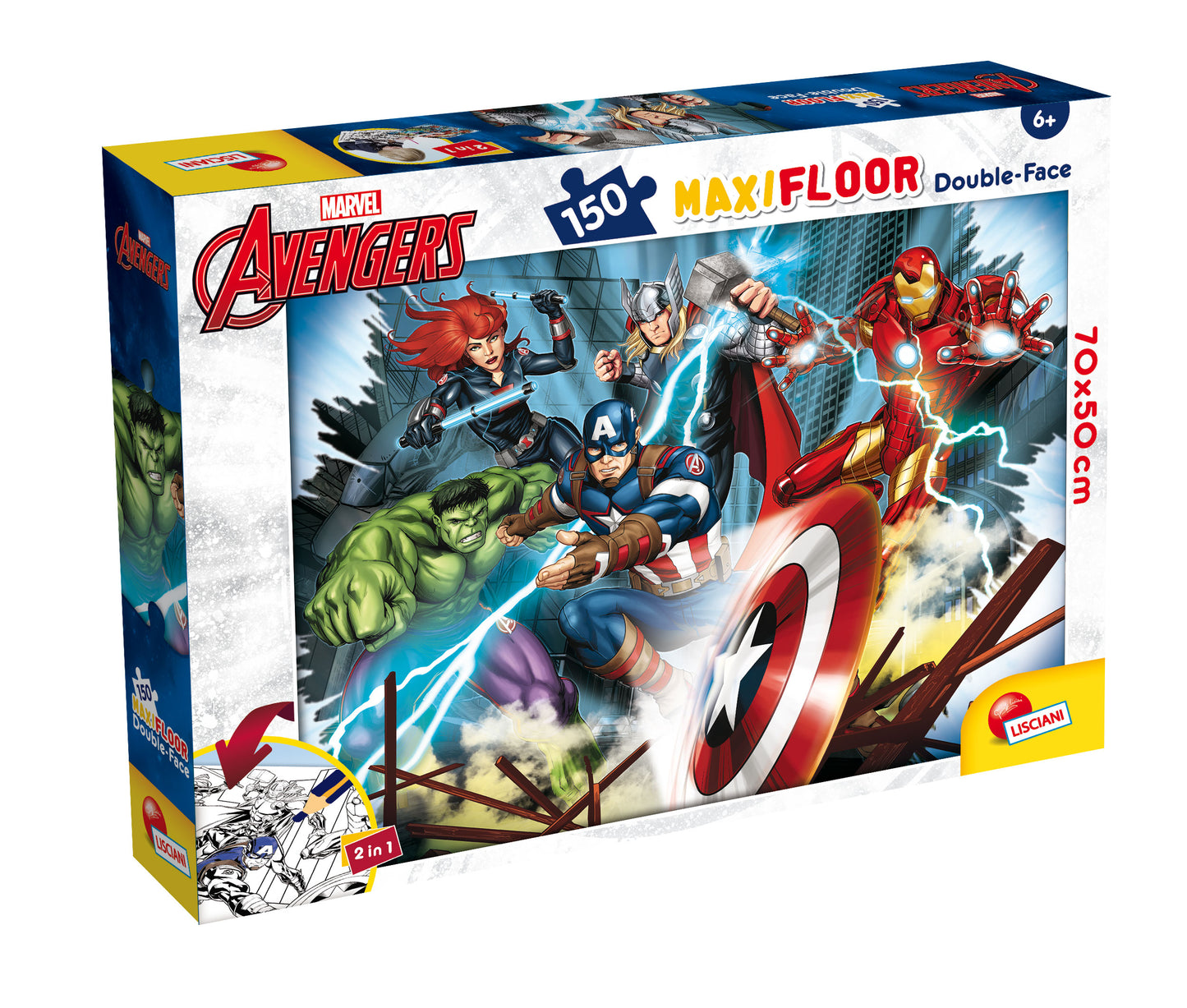 Lisciani 150 Pcs Maxi Floor Marvel Avengers Puzzle
