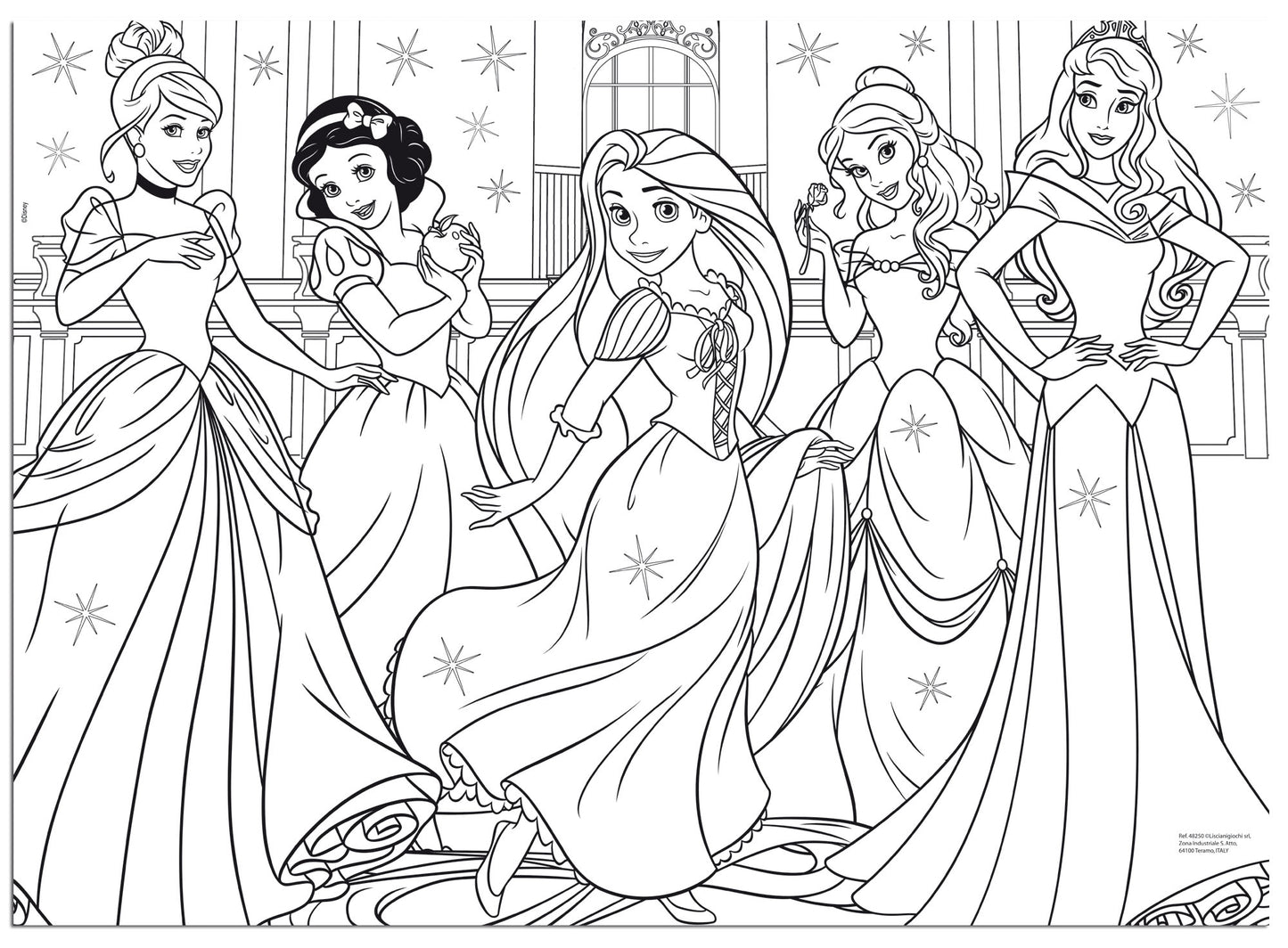 Lisciani Disney Princess Maxi Floor 60 Puzzle 70x50cm