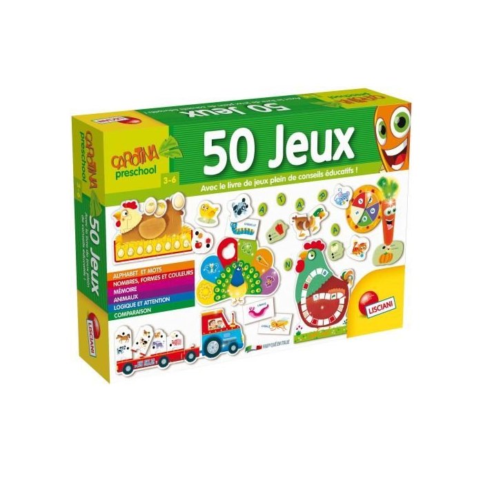 Lisciani Giochi 50 JEUX EDUCATIFS