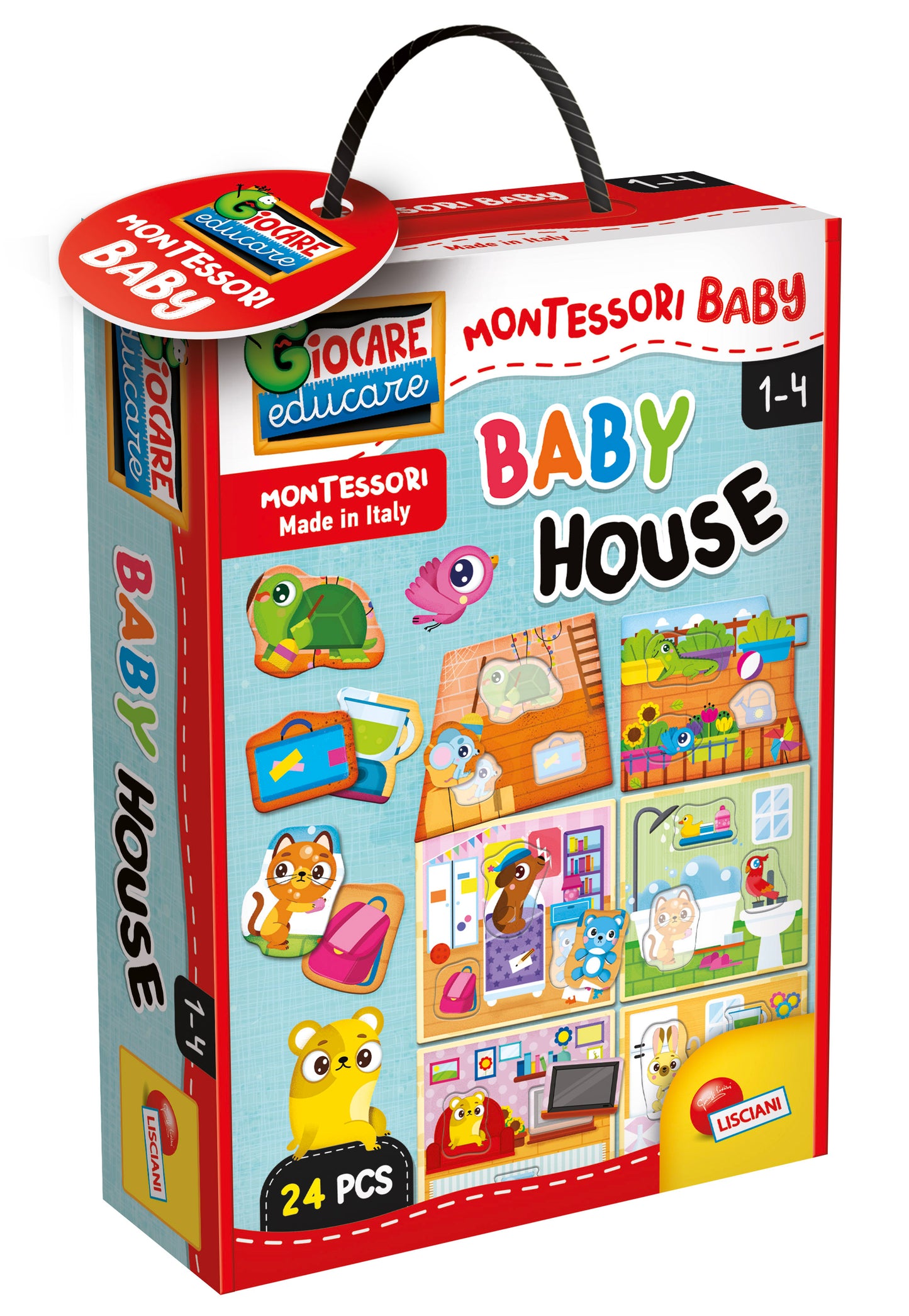 Lisciani Giochi Montessori Baby House 24 Pieces