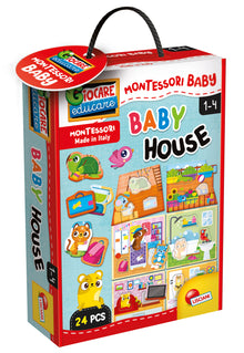 Lisciani Giochi Montessori Baby House 24 Pieces