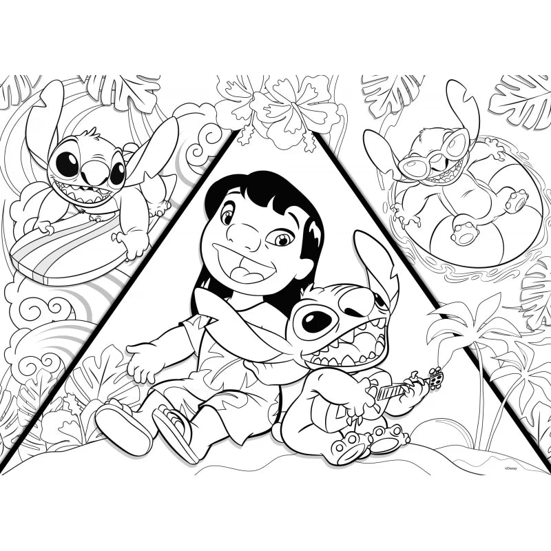 Lisciani Maxi Floor Disney Stitch Puzzle  24 pcs 70x50 cm - Wild Willy