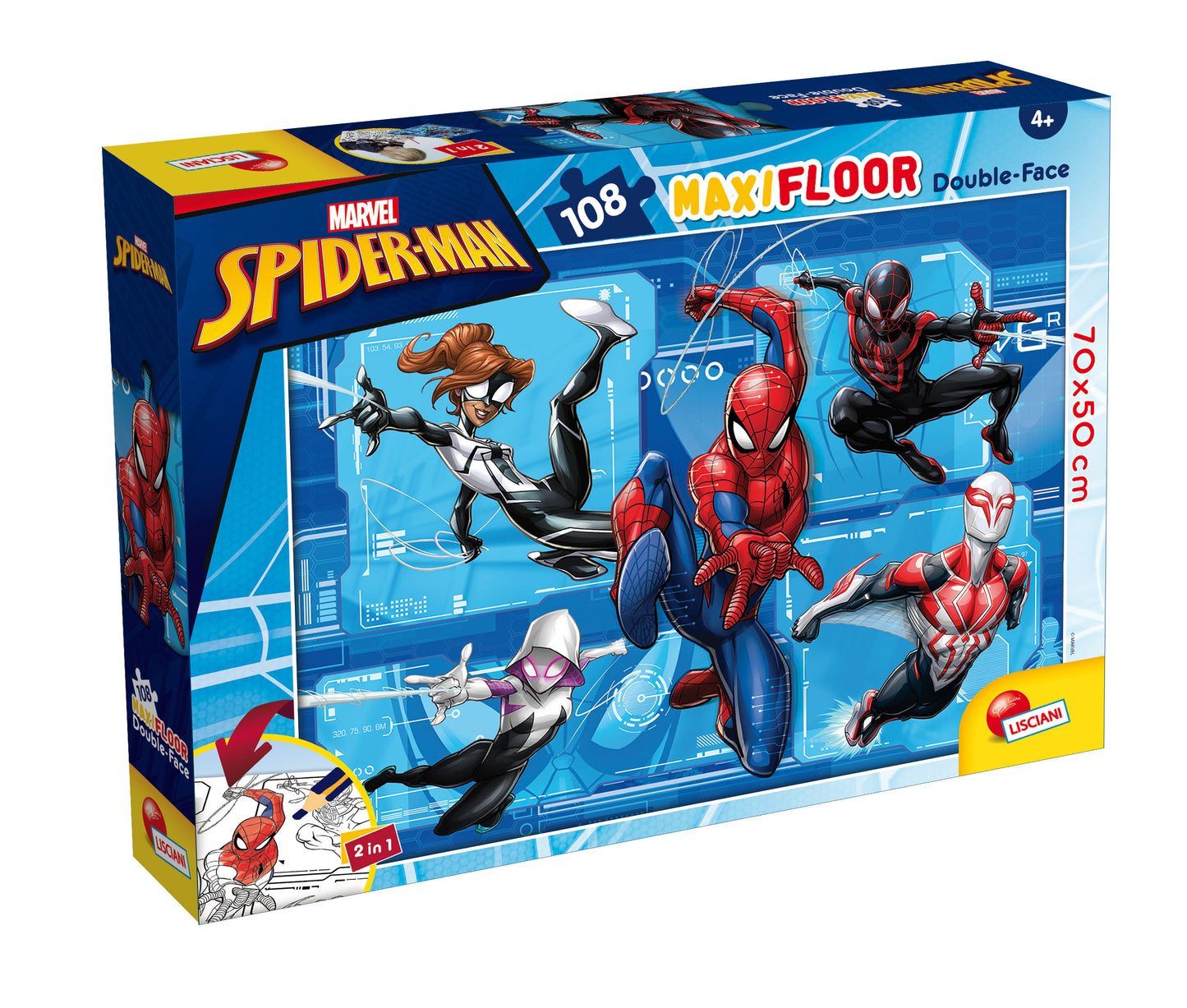 Lisciani Maxi Floor Spider-Man Puzzle 108 Pieces - Wild Willy