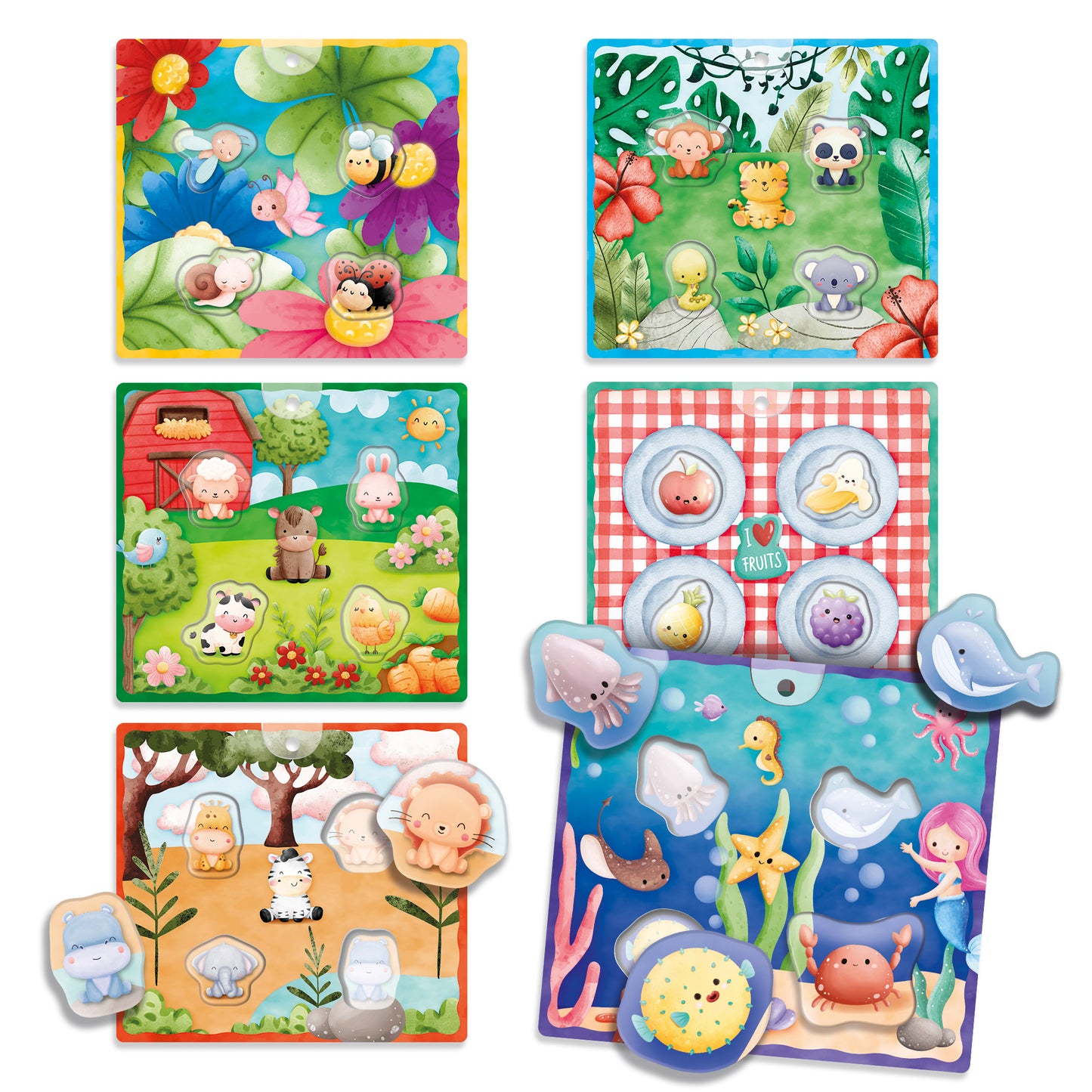 Lisciani Montessori Baby Soft Touch Boards