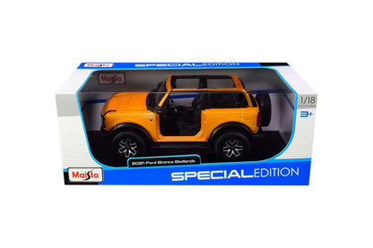 MAISTO Ford Bronco Badlands Doorless Version 1:18 Diecast Model Car - Wild Willy